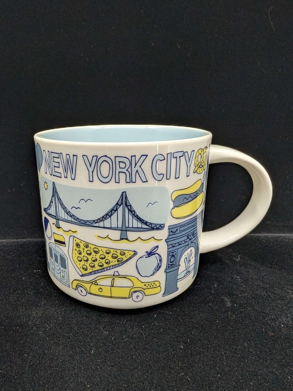 Starbucks New York City Been There Series Ceramic Mug White/ Blue Interior 2022